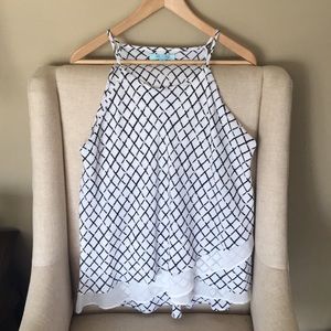 She + Sky Sleeveless Top. Brand new.